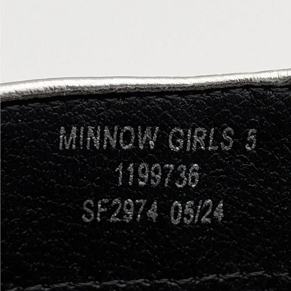 Dolce Vita Minnow Metallic Harness Bootie Side Zip Girls Silver Size US5
